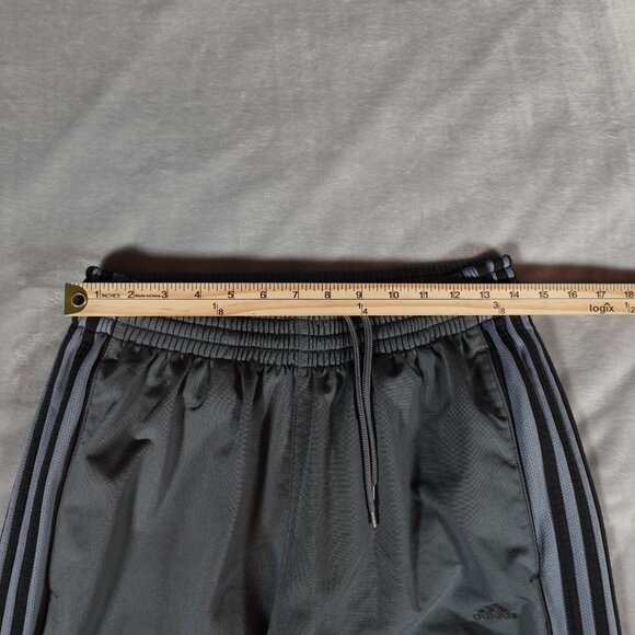 Adidas Track Pants Mens Medium 31” Baggy Fit Y2K Style Gray - Picture 13 of 16